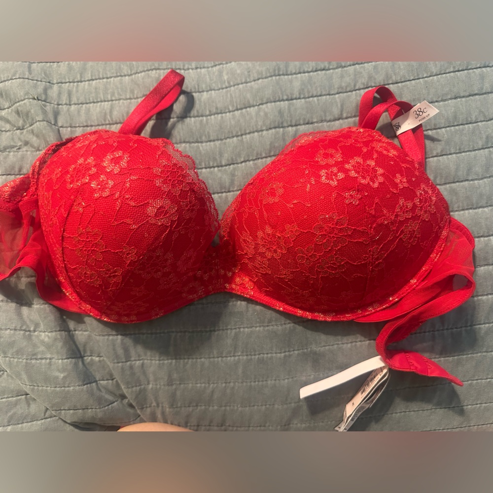 Victoria's Secret Red Lace Bra